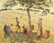 Camille Pissarro Apfelernte in Eragny Spain oil painting artist